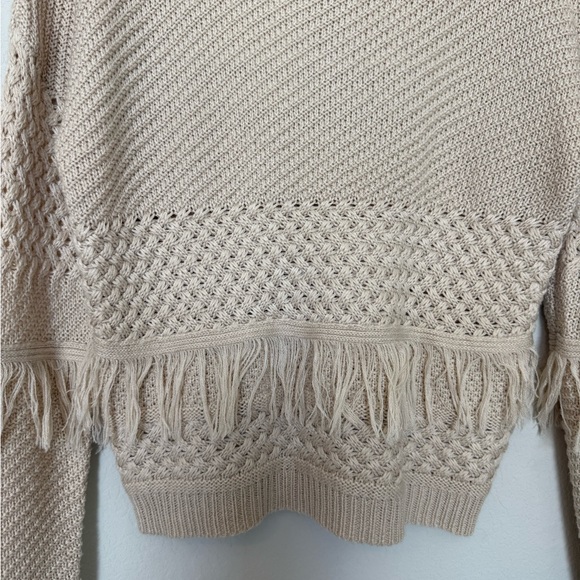 Jack by BB Dakota Tan Fringe Sweater - Picture 3 of 9
